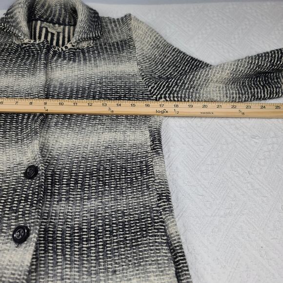 Lucky Brand Wool blend Coatigan button up Size small cozycore Boho Office - Picture 3 of 6